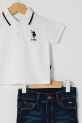 U.S Polo Bebek 2'Li Takım USB2627 Beyaz