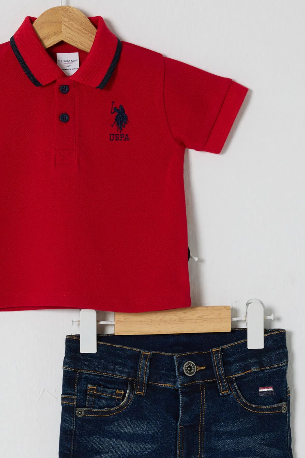 U.S Polo Bebek 2'Li Takım USB2627 Kırmızı