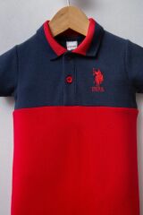 U.S Polo Bebek Tulum USB2343 Lacivert-Kırmızı