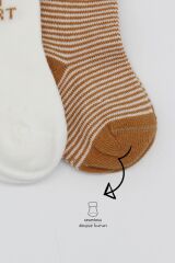 Bistyle 3'Lü Penye Soket Çorap BS10110 Hardal