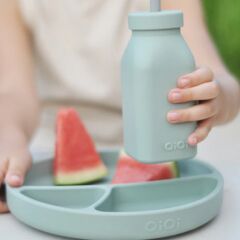 Oioi Şişe + Pipet 200 ml River Green / Powder Grey