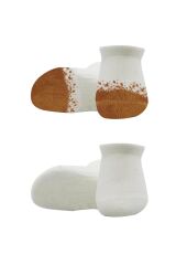 Bistyle 2'Li Penye Sneakers Çorap BS20105 Ekru Hardal