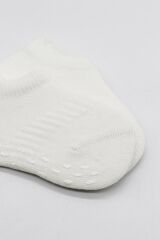 Bistyle 2'Li Sneakers Kaymaz Basic Penye Çorap BS20103 Ekru Ekru