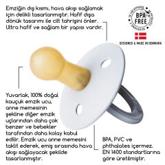 Bibs Colour Kauçuk Emzik 6-18 Ay Cloud Glow