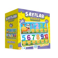 Games Sayılar Yer Puzzle 50x70cm 24 Parça 5134