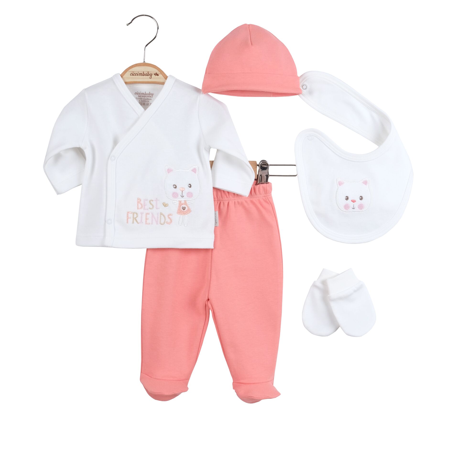 Ciccim Baby Best Friedens 5'Li Zıbın Set 4765 Yavru Ağzı