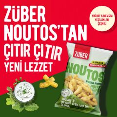 Züber Noutos Fırın Nohut Cipsi 55 Gr Yoğurt ve Mevsim Yeşillikleri