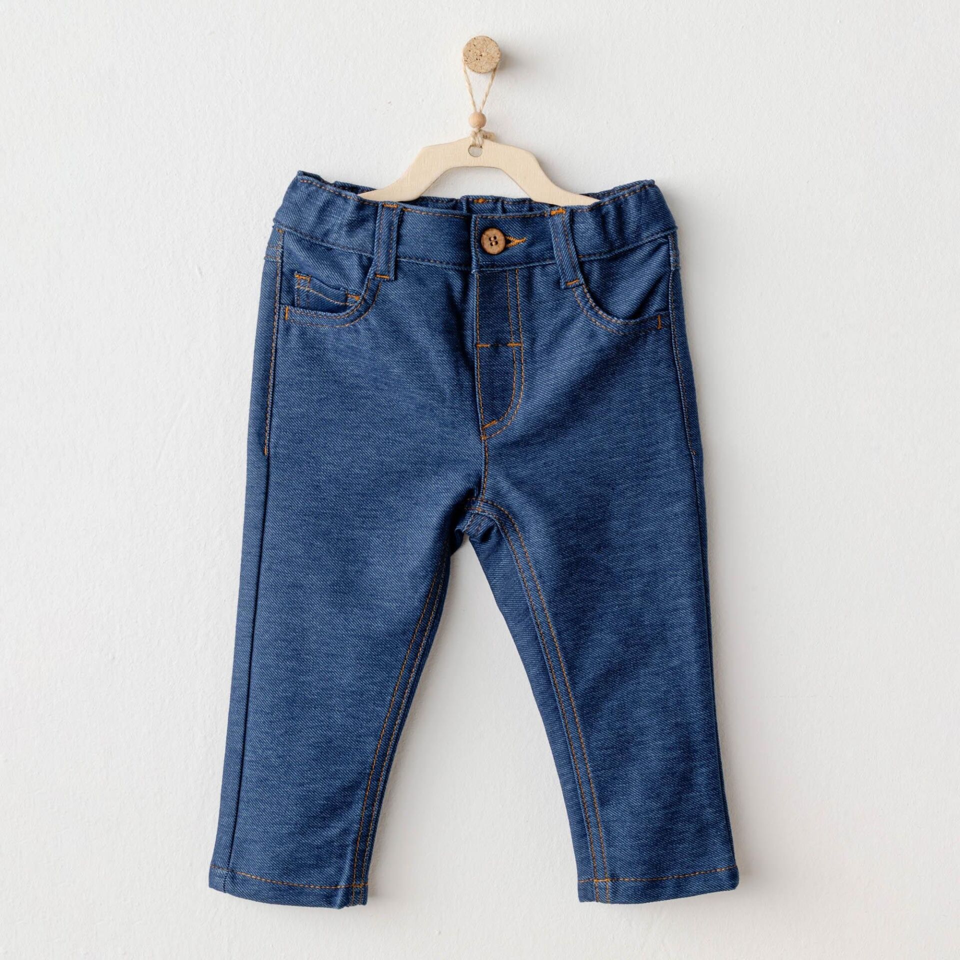 Andywawa AC25937 Casual Bebek Pantolon İndigo