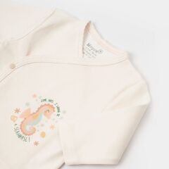 Bibaby Biorganic Save The Seahorse 5'Li Hastane Çıkış Seti 62340 Bej-Mint