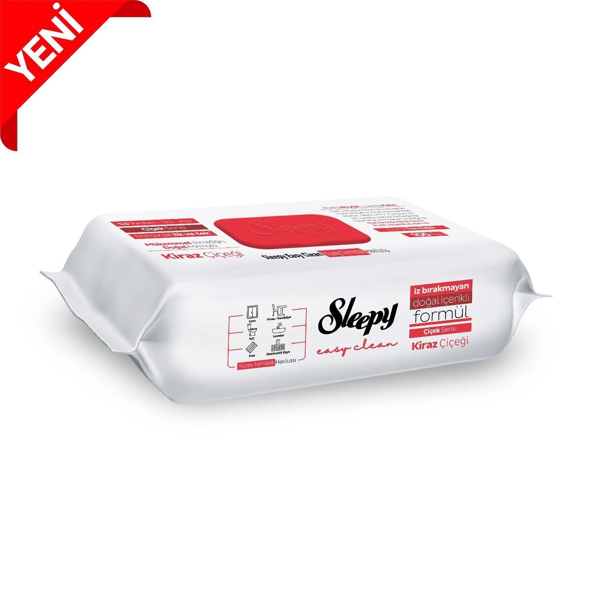 Sleepy Yüzey Temizlik Havlusu 100 Adet Kiraz