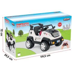 Pilsan Fantastik Uzaktan Kumandalı Akülü Araba 12 Volt 05-234 Beyaz Beyaz