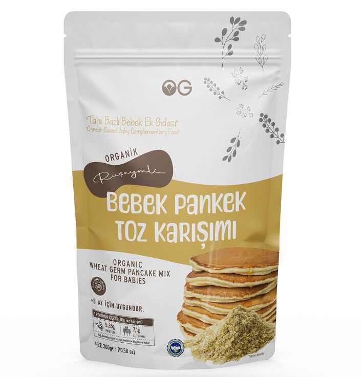 OG Natural Organik Ruşeymli Bebek Pankek Toz Karışımı 300 Gr