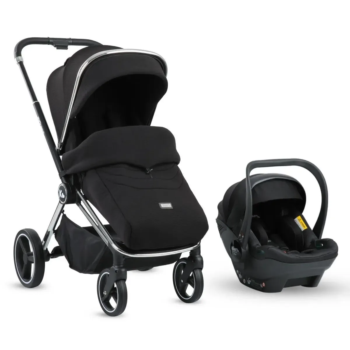 Kraft Quenn PR Travel Sistem Bebek Arabası Black