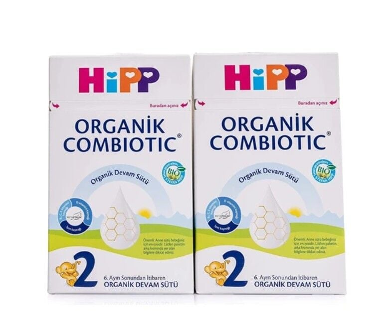 Hipp 2 Organik Combiotic Bebek Sütü 800 Gr X2 Islak Mendil Hediyeli