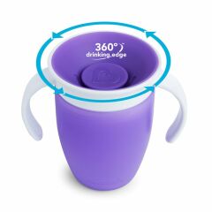 Munchkin Mucize 360° Alıştırma Bardağı 6 Ay+ 207 ml Mor