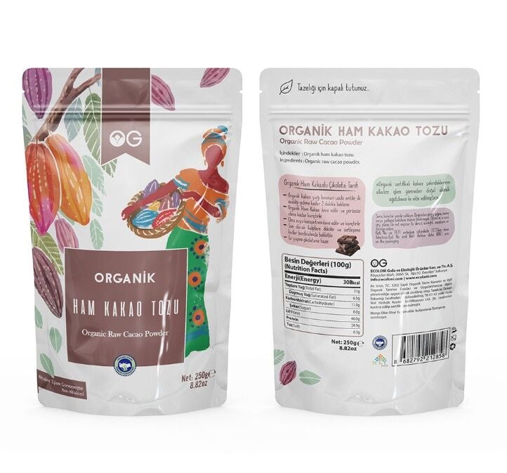 OG Natural Organik Ham Kakao Tozu 250 Gr