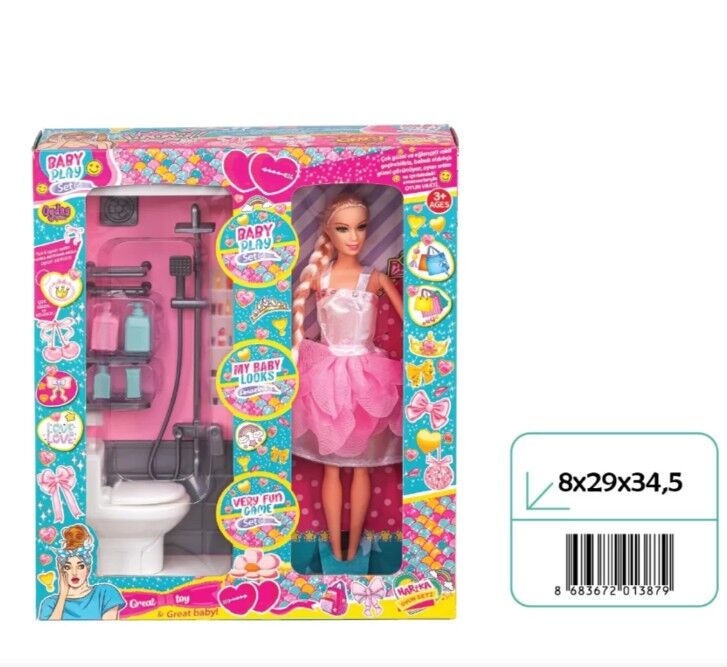 Oydaş Klozetli Banyo Bebekli 02387
