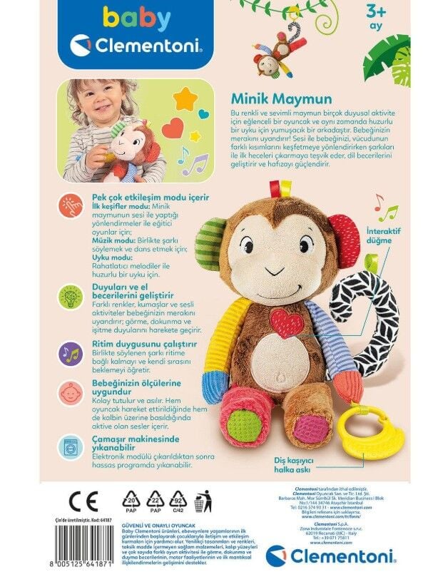 Clemantoni Baby Minik Maymun 64187