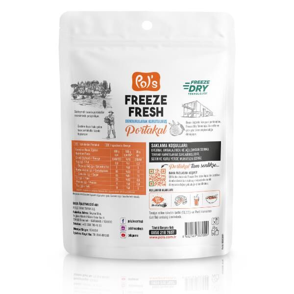 Pol’s Freeze Fresh Portakal 20 Gr