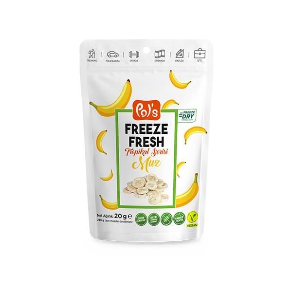 Pol’s Freeze Fresh Tropikal Serisi Muz 20 Gr