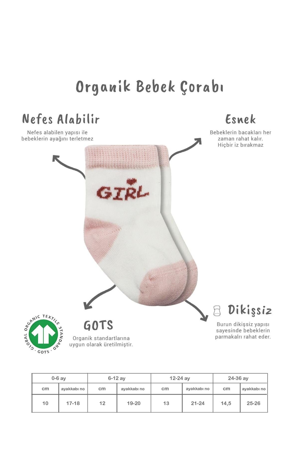 Bistyle 3'Lü Penye Boy And Girl Soket Çorap BS10114 Pembe
