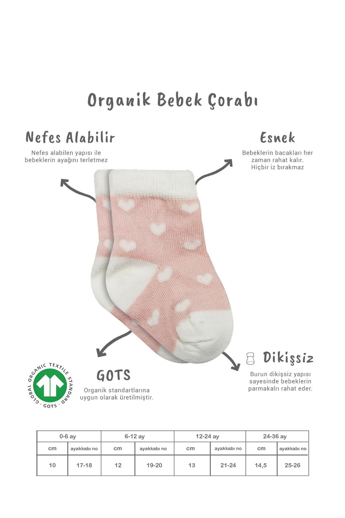 Bistyle 3'Lü Penye Cute Stars Soket Çorap BS10115 Pembe