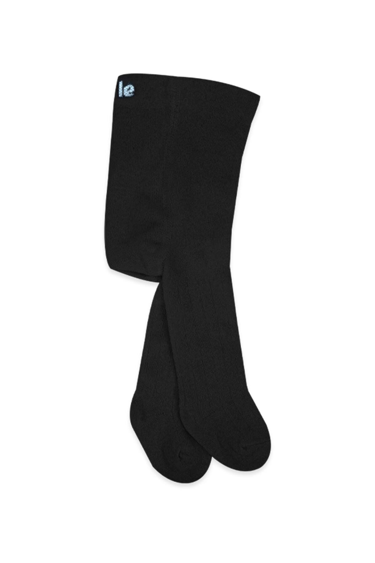 Bistyle Derby Basic Tekli Penye Külotlu Çorap BS50102B Siyah