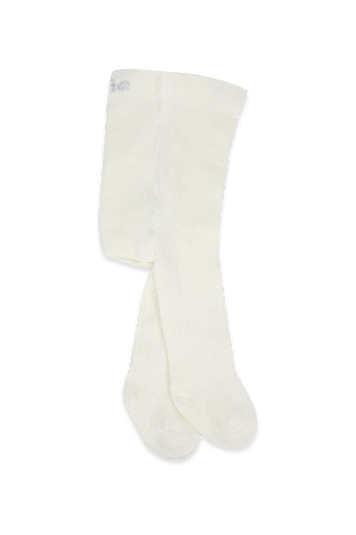 Bistyle Derby Basic Tekli Penye Külotlu Çorap BS50102B Ekru