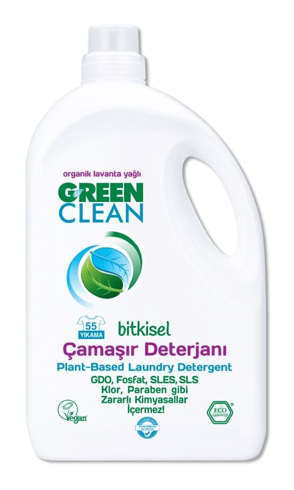 Green Clean Bitkisel Çamaşır Deterjanı 2750 ml (55 Yıkama)