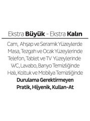 Sleepy Yüzey Temizlik Havlusu 100 Adet Lilyum Pembe