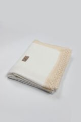 Bistyle Organik Müslin 80x90 Fistolu Battaniye 70112 Ekru