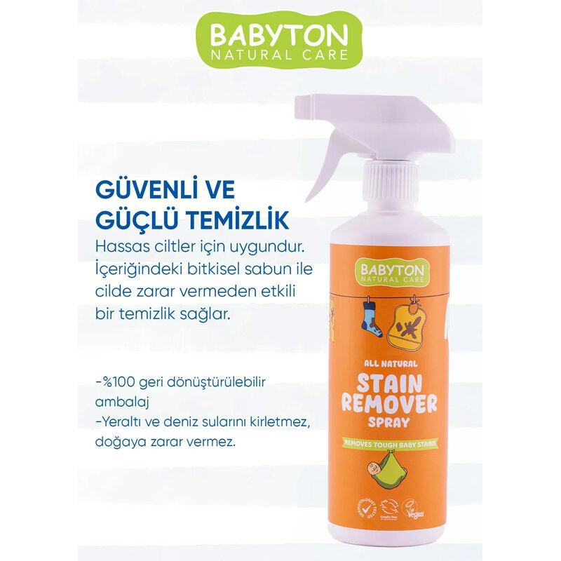 Babyton Doğal Bitkisel Leke Çıkarıcı Arındırıcı 500 ml