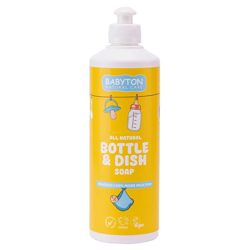 Babyton Doğal Emzik ve Biberon Temizleyicisi Bitkisel Elde Bulaşık Sabunu 500 ml