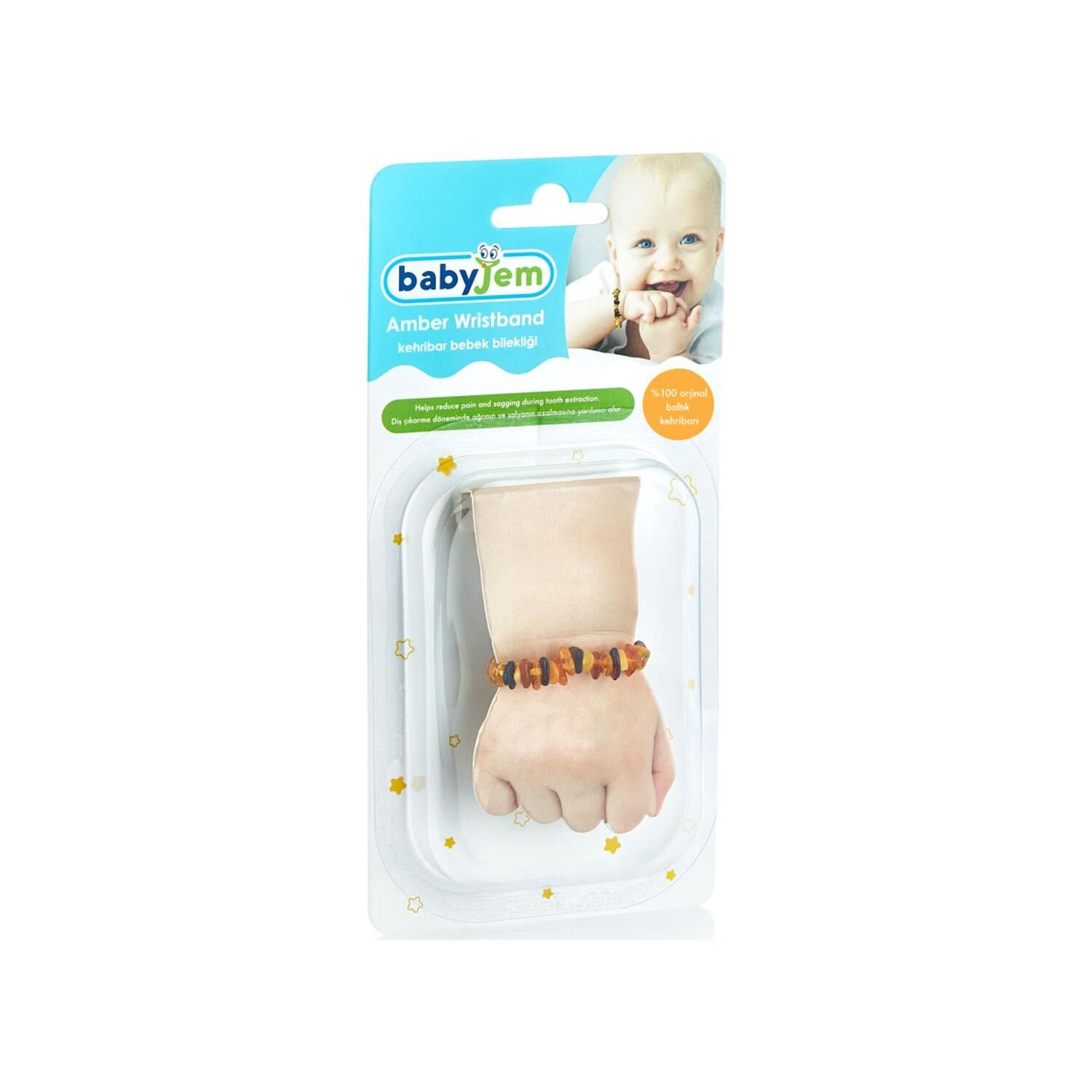 BabyJem Kehribar Bebek Bilekliği 588 Karışık Renkli