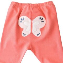Bibaby Biorganic Wild Flowers Patikli Pantolon 57773 Coral